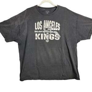 Old Time Hockey Los Angeles Kings Distressed Logo Tee Mens 2XL Black NHL